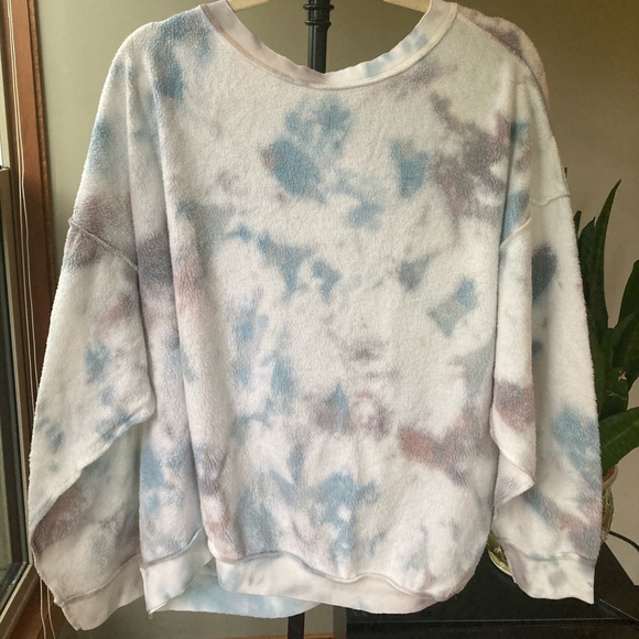 NWT Free People Kelly Washed Tie Dye Sweatshirt - Picture 2 of 6